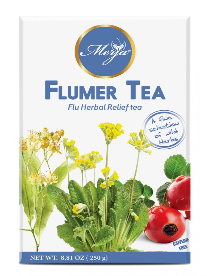 Flumer Tea - Tea for Flu Relief - Cough & Throat relief - Adults Only