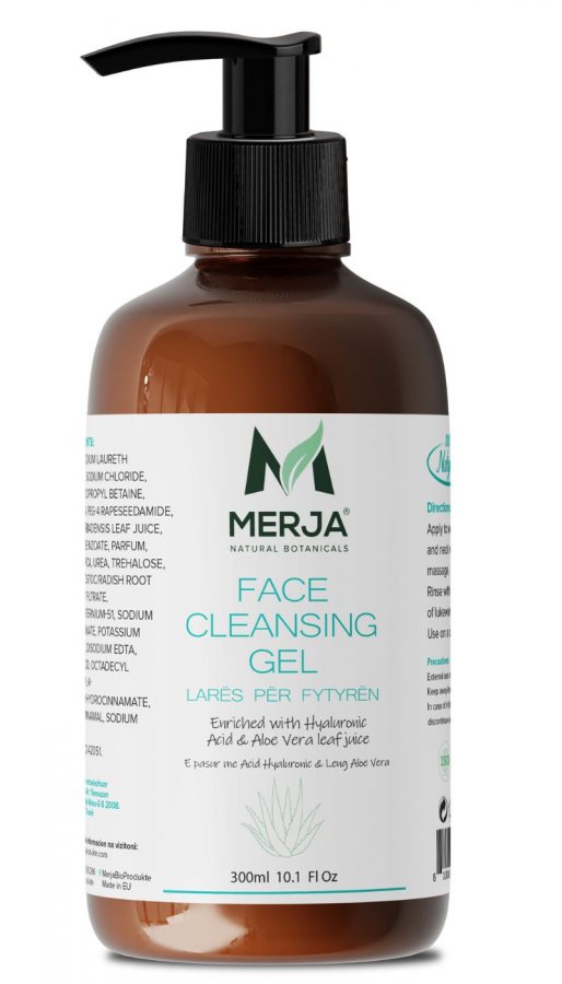 Face Cleansing Gel with Hyaluronic acid & Aloe Vera juice