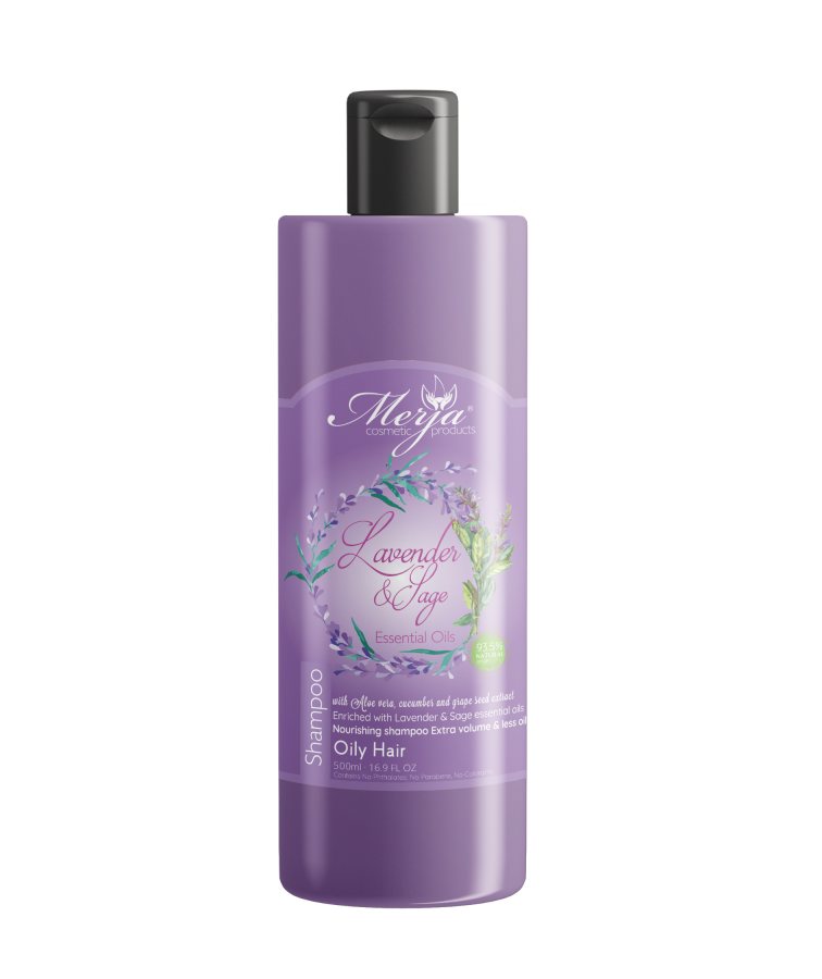 Oily Hair Shampoo with Lavender & Sage - 93.5% Natural Origin - New Arrival