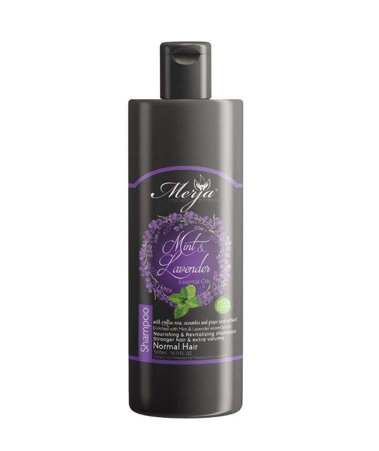 Normal Hair Shampoo with Lavender & Mint - 93.5% Natural Origin - New Arrival